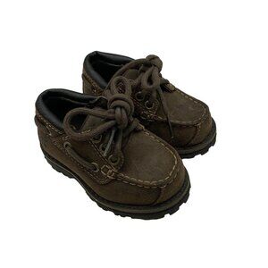 Timberland Baby Toddler Brown Hiking Shoe Loafer 43819M Size 4.5 Like New​​​​​